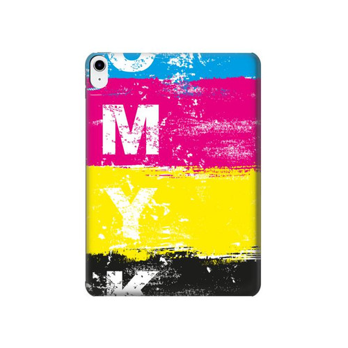 S3930 Cyan Magenta Yellow Key Hard Case For iPad 10.9 (2022)