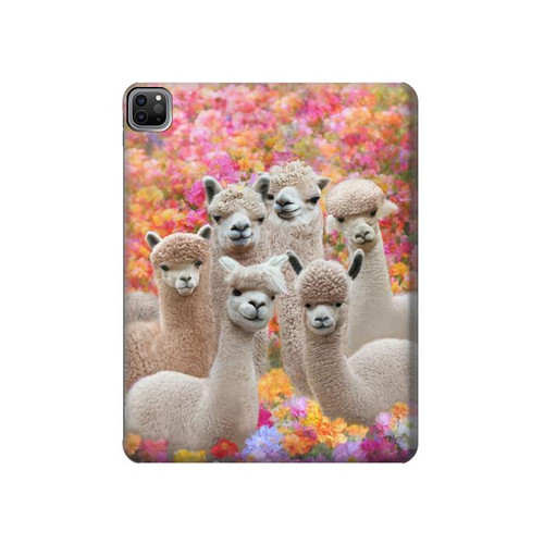 S3916 Alpaca Family Baby Alpaca Hard Case For iPad Pro 12.9 (2022,2021,2020,2018, 3rd, 4th, 5th, 6th)