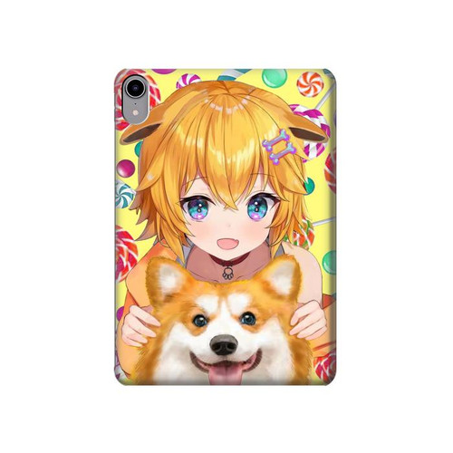 S3918 Baby Corgi Dog Corgi Girl Candy Hard Case For iPad mini 6, iPad mini (2021)