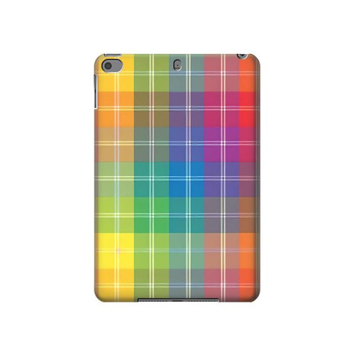 S3942 LGBTQ Rainbow Plaid Tartan Hard Case For iPad mini 4, iPad mini 5, iPad mini 5 (2019)