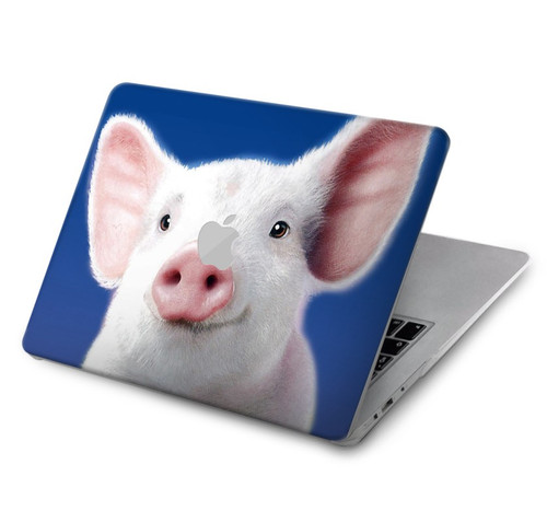 S0608 I Love Bacon Cute Baby Pig Hard Case For MacBook Air 15″ (2023,2024,2025) - A2941, A3114, A3241