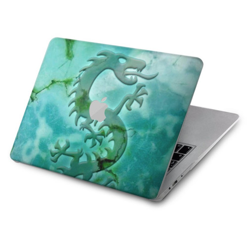 S2653 Dragon Green Turquoise Stone Graphic Hard Case For MacBook Air 15″ (2023,2024,2025) - A2941, A3114, A3241