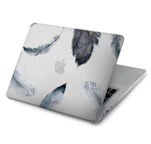 S3085 Feather Paint Pattern Hard Case For MacBook Air 15″ (2023,2024,2025) - A2941, A3114, A3241