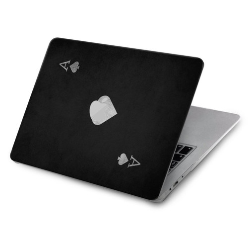 S3152 Black Ace of Spade Hard Case For MacBook Air 15″ (2023,2024,2025) - A2941, A3114, A3241