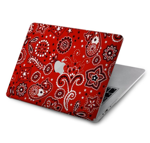 S3354 Red Classic Bandana Hard Case For MacBook Air 15″ (2023,2024,2025) - A2941, A3114, A3241