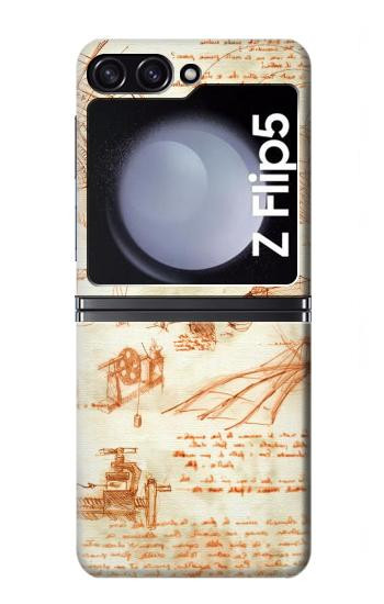 S0566 Technical Drawing Da Vinci Case For Samsung Galaxy Z Flip 5