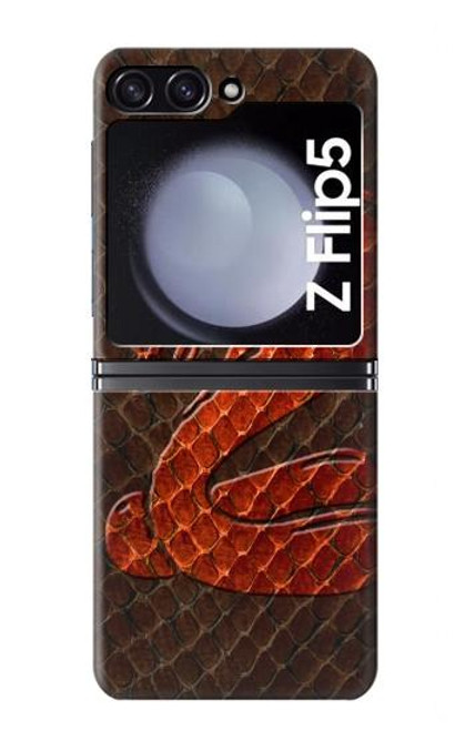 S0663 Cobra Snake Skin Case For Samsung Galaxy Z Flip 5