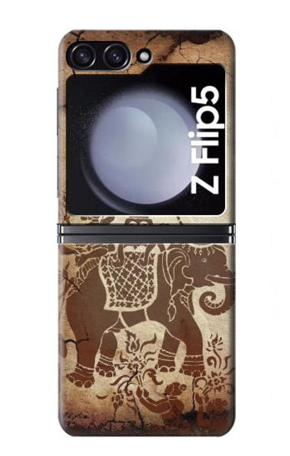 S2102 Thai Art Buddha on Elephant Case For Samsung Galaxy Z Flip 5