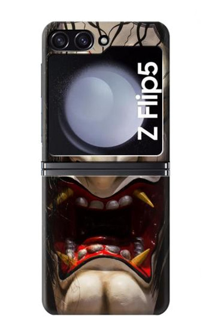 S2112 Hannya Demon Mask Case For Samsung Galaxy Z Flip 5
