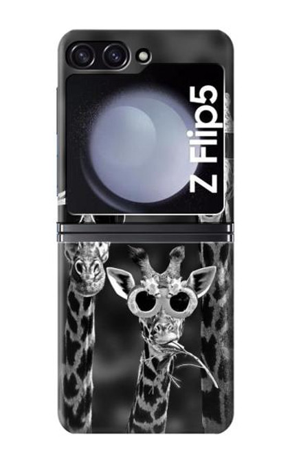 S2327 Giraffes With Sunglasses Case For Samsung Galaxy Z Flip 5