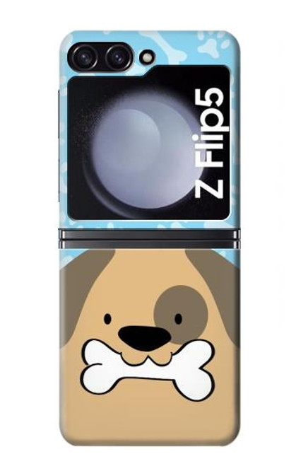 S2669 Cute Dog Paws Bones Cartoon Case For Samsung Galaxy Z Flip 5