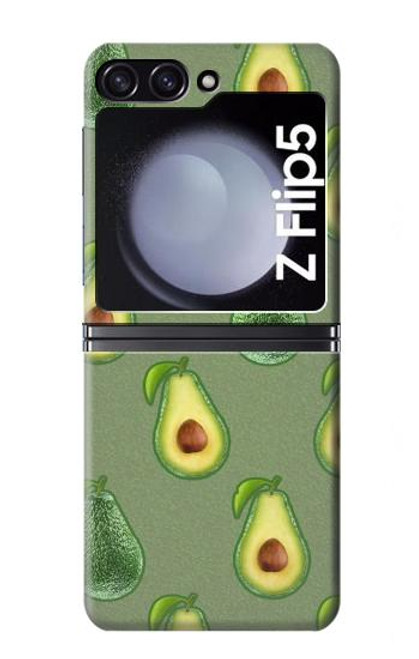 S3285 Avocado Fruit Pattern Case For Samsung Galaxy Z Flip 5