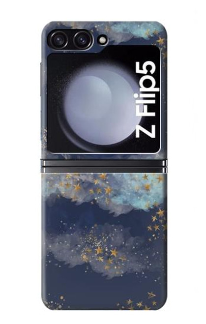 S3364 Gold Star Sky Case For Samsung Galaxy Z Flip 5