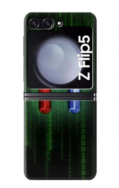 S3816 Red Pill Blue Pill Capsule Case For Samsung Galaxy Z Flip 5