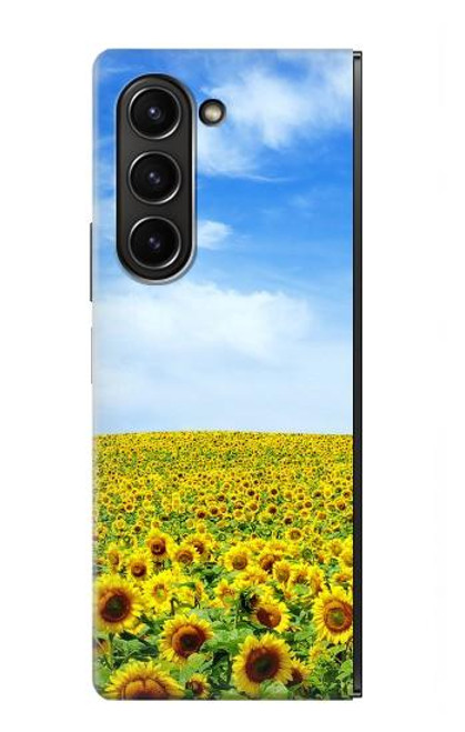 S0232 Sunflower Case For Samsung Galaxy Z Fold 5