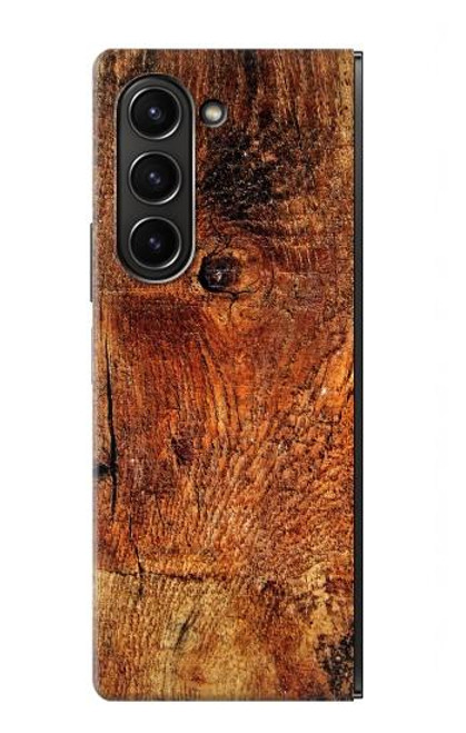 S1140 Wood Skin Graphic Case For Samsung Galaxy Z Fold 5