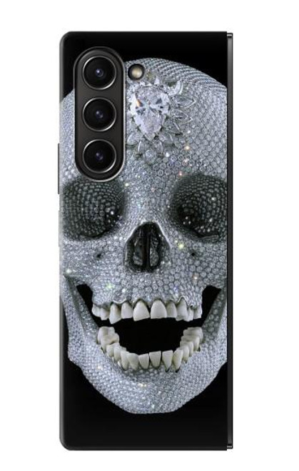 S1286 Diamond Skull Case For Samsung Galaxy Z Fold 5