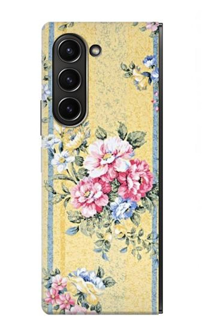 S2229 Vintage Flowers Case For Samsung Galaxy Z Fold 5