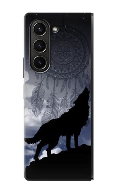 S3011 Dream Catcher Wolf Howling Case For Samsung Galaxy Z Fold 5