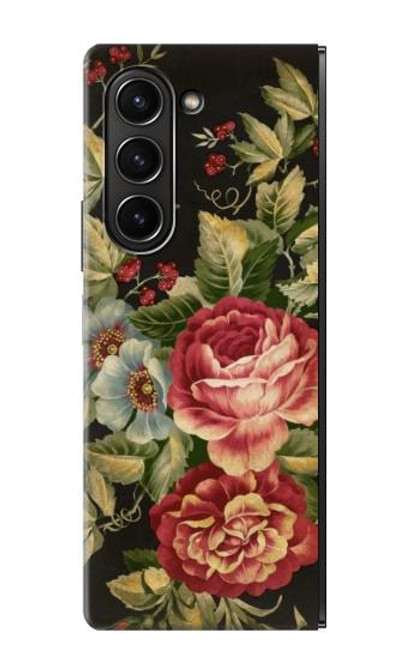 S3013 Vintage Antique Roses Case For Samsung Galaxy Z Fold 5