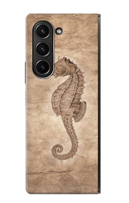 S3214 Seahorse Skeleton Fossil Case For Samsung Galaxy Z Fold 5