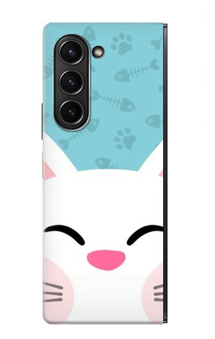 S3542 Cute Cat Cartoon Case For Samsung Galaxy Z Fold 5