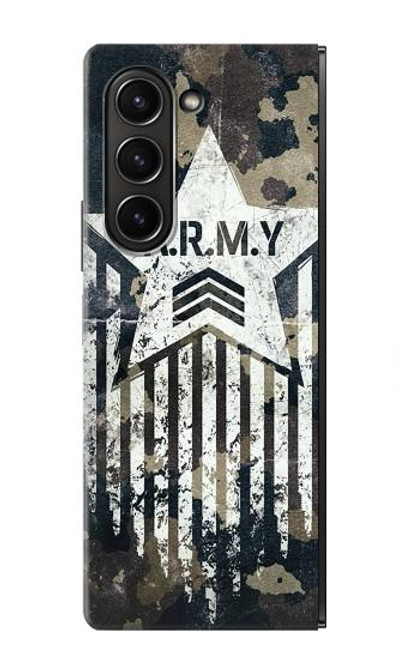 S3666 Army Camo Camouflage Case For Samsung Galaxy Z Fold 5