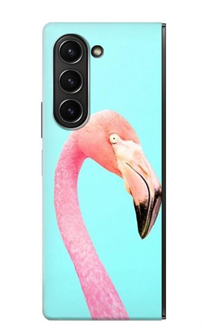S3708 Pink Flamingo Case For Samsung Galaxy Z Fold 5
