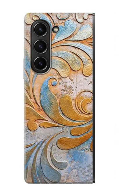 S3875 Canvas Vintage Rugs Case For Samsung Galaxy Z Fold 5