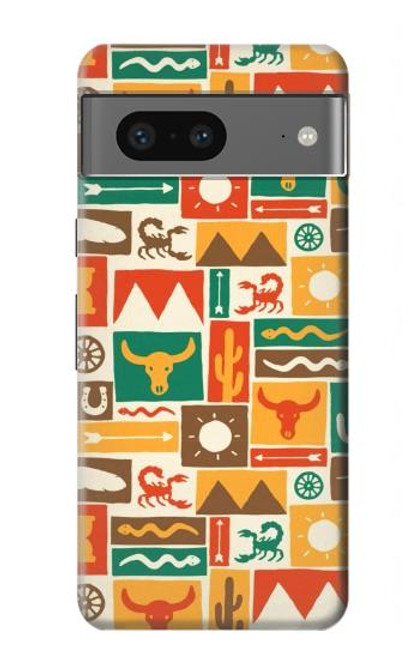S1873 Western Pattern Case For Google Pixel 7a