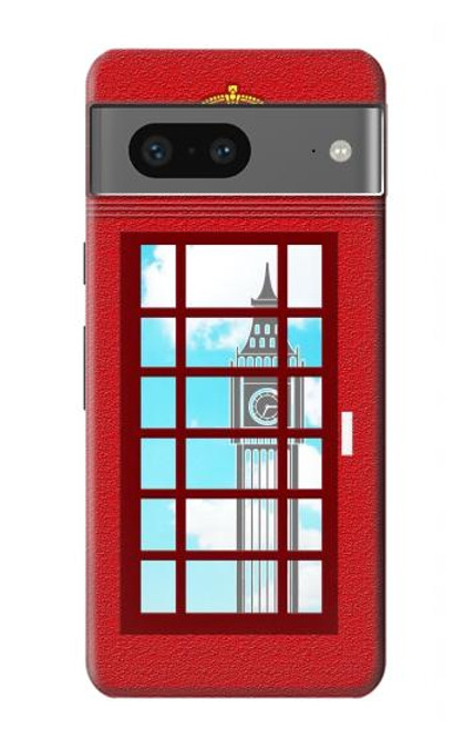 S2059 England British Telephone Box Minimalist Case For Google Pixel 7a