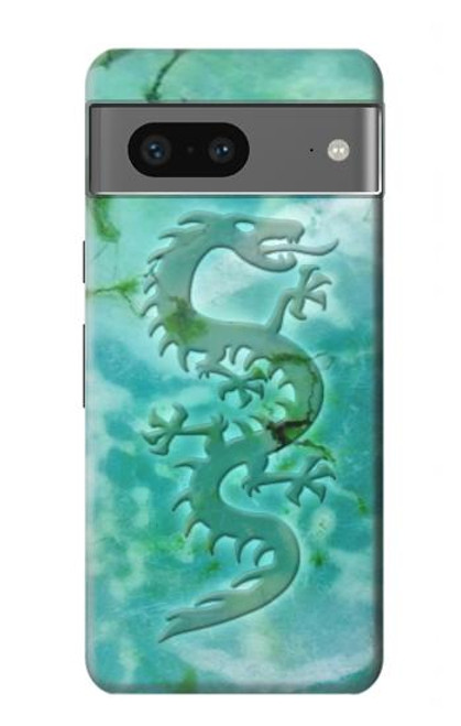 S2653 Dragon Green Turquoise Stone Graphic Case For Google Pixel 7a