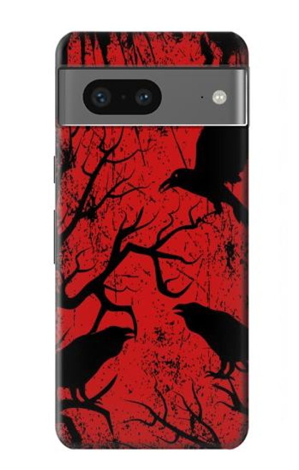 S3325 Crow Black Blood Tree Case For Google Pixel 7a