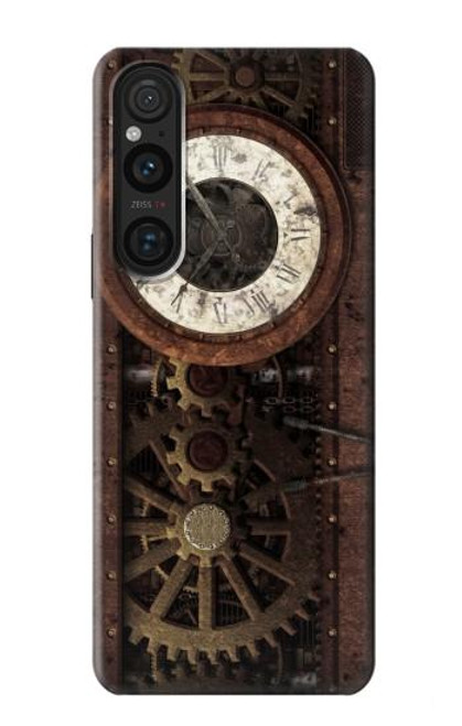 S3221 Steampunk Clock Gears Case For Sony Xperia 1 V