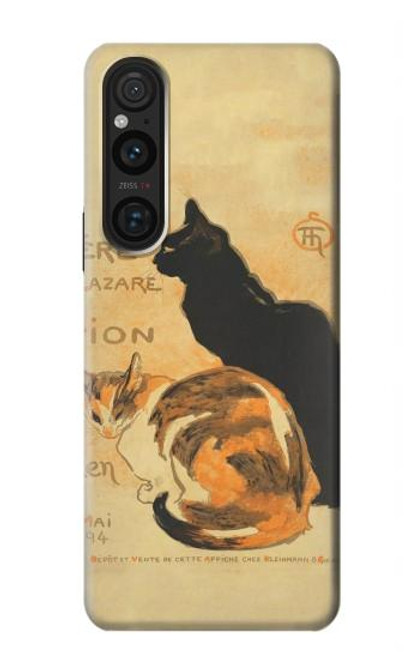 S3229 Vintage Cat Poster Case For Sony Xperia 1 V