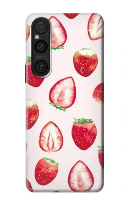 S3481 Strawberry Case For Sony Xperia 1 V