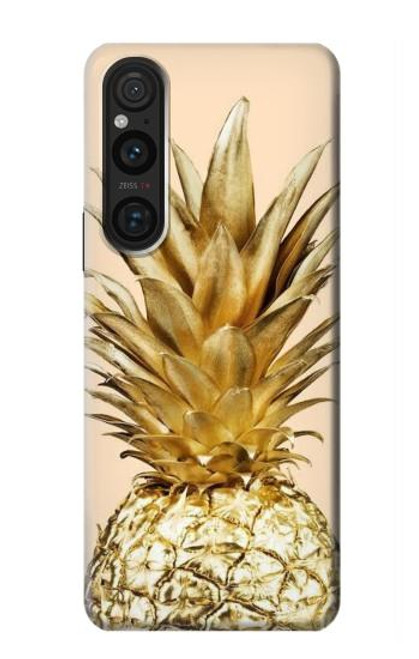 S3490 Gold Pineapple Case For Sony Xperia 1 V