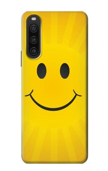 S1146 Yellow Sun Smile Case For Sony Xperia 10 V