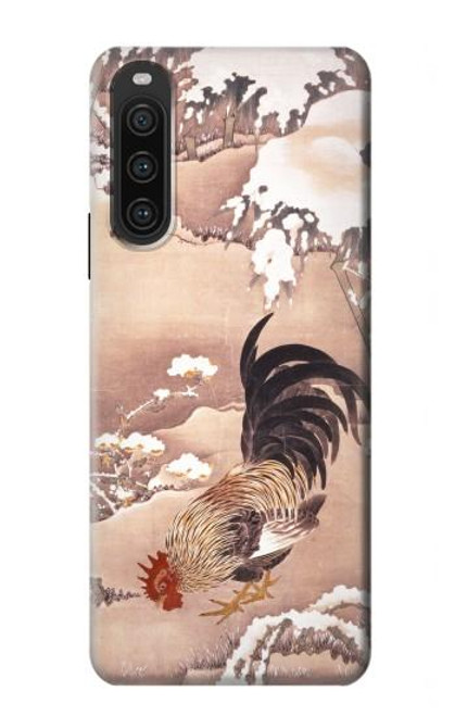 S1332 Ito Jakuchu Rooster Case For Sony Xperia 10 V