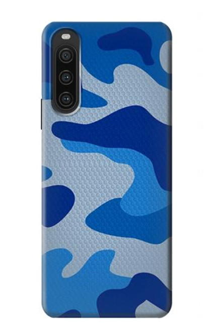 S2958 Army Blue Camo Camouflage Case For Sony Xperia 10 V