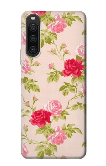 S3037 Pretty Rose Cottage Flora Case For Sony Xperia 10 V