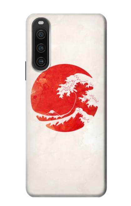 S3237 Waves Japan Flag Case For Sony Xperia 10 V