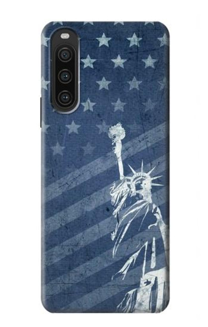 S3450 US Flag Liberty Statue Case For Sony Xperia 10 V