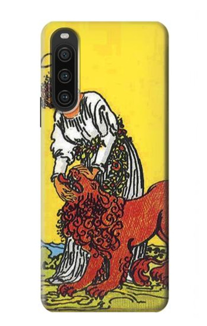 S3458 Strength Tarot Card Case For Sony Xperia 10 V