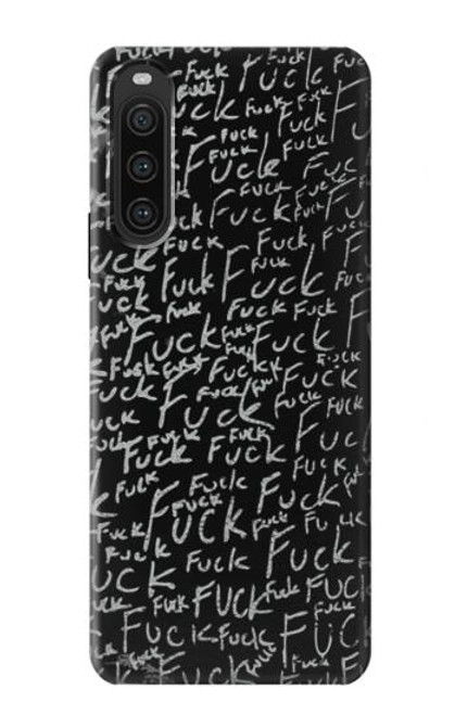 S3478 Funny Words Blackboard Case For Sony Xperia 10 V