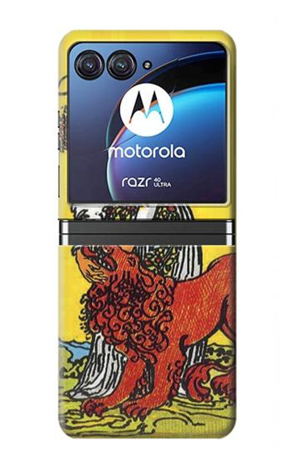 S3458 Strength Tarot Card Case For Motorola Razr 40 Ultra