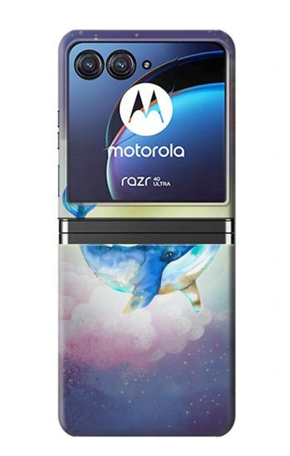 S3802 Dream Whale Pastel Fantasy Case For Motorola Razr 40 Ultra