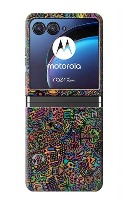 S3815 Psychedelic Art Case For Motorola Razr 40 Ultra