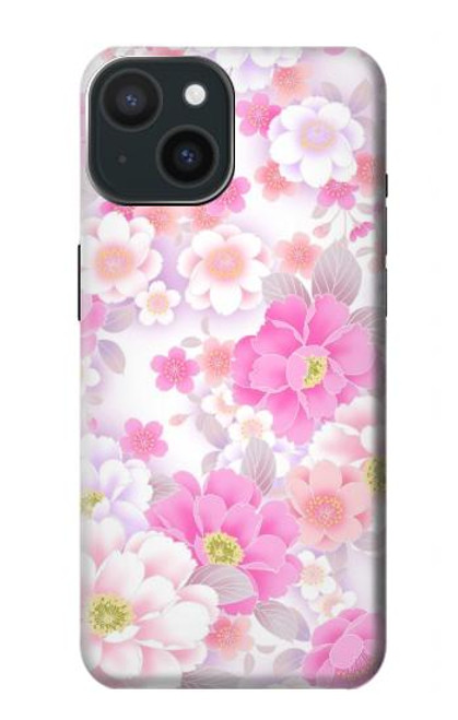 S3036 Pink Sweet Flower Flora Case For iPhone 15