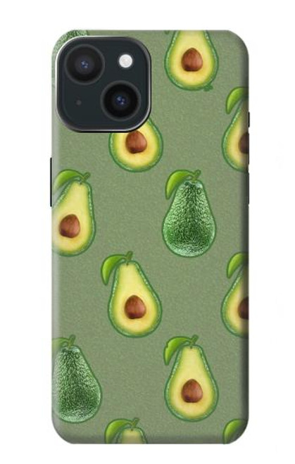 S3285 Avocado Fruit Pattern Case For iPhone 15